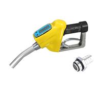 Sharplace Nozzle Dispenser Benzin Zapfpistole Treibstoff Durchflussmesser Elektronischer Kraftstoffmesser aus Metall mit Verschiedenen Messeinheiten für