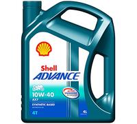 Shell Advance 4T AX7 10W-40, 4 Liter, Brown, (4L) UK