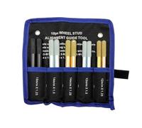 SHENRUZENG 10 Stück Radmontagehilfe, Rad Montagehilfe Fixierbolzen KFZ Werkzeug Set M12 x 1.25, M12 x 1.5, M14 x 1.25, M14 x 1.5, M15 x 1.25 Reifen Montagehilfe
