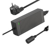 Shentian Auto-Zigarettenanzünder-Stecker Adapter AC auf DC 100 V-240 V auf 12 V Netzteil für Auto-Ladegerät, Universal-Konverter für Auto-Ladegerät (Schwarz 12V 10A)