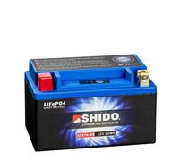 Shido 12V 4Ah Lithium Motorradbatterie LiFePO4 LTX7A-BS 240A/EN YTZ10S TTZ10S-BS