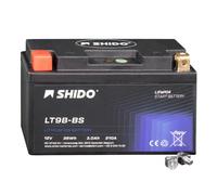 Shido 12V Lithium Motorradbatterie LiFePO4 LTX20L-BS Q YTX20L-BS YB16-B YB18-A