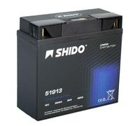 Shido Lithium Motorradbatterie LiFePO4 51913 12V