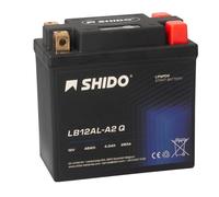Shido Lithium Motorradbatterie LiFePO4 LB12AL-A2 Q 12V