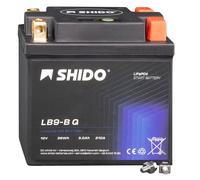 Shido Lithium Motorradbatterie LiFePO4 LB9-B Q 12V
