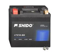 Shido Lithium Motorradbatterie LiFePO4 LTX14-BS 12V