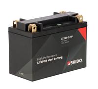 Shido LTX20 Q HP Lithium Ionen Batterie 12V LiFePO4 (YTX20-BS YTX20HL-BS)