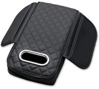 SHILONGBAIHUO Schutzmatte for Die Mittelkonsole im Auto für VW Polo V (6R 6C) 05.2009-09.2017, Armlehnenmatte mit Taschentuch-Aufbewahrungstasche, Auto Armlehne Kissen,C