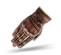 SHIMA Aviator Herren Leder Motorradhandschuhe Custom Sommer Motorrad handschuhe (S-XXL, Braun), Größe XXL