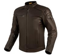 SHIMA BLAKE Motorrad Jacke Herren mit Protektoren AIRFORCE Rückenprotektor Leder Motorradjacke Sommer Schutzjacken Lederjacke Protektorenjacke Sommerjacke (Männer, Braun, 3XL)