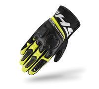 SHIMA BLAZE 2.0 Motorrad Handschuhe Herren Textil Kurze Sommer Motorradhandschuhe Schutz Ledereinsätze Touchscreen Stadt Motorcycle Belüftet Verstärkt Leicht (Männer, Fluo, L)
