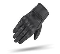 SHIMA BULLET Motorrad Handschuhe Herren Leder Kurze Sommer Motorradhandschuhe Schutz Touchscreen Stadt Lederhandschuhe Motorcycle Belüftet Verstärkt Perforiertes Leicht (Männer, Schwarz, S)