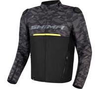 SHIMA Drift Camo Motorrad Textiljacke, schwarz-grau-gelb, Größe S für Männer