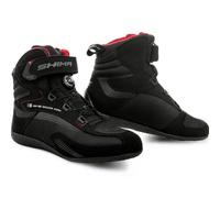 SHIMA EXO Vented, Motorradschuhe für Männer - Verstärkte Straßenreitschuhe mit ATOP-Verschlusssystem, Knöchelstütze, Rutschfeste Sohle, Schaltgriff (Schwarz, 43)