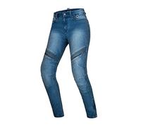 SHIMA JESS Motorradjeans Damen - Atmungsaktive, Elastische, Regular Fit Biker Hose Damen mit Kevlar Schicht, Slim Fit, Knie und Hüft Protektoren (Blau, 30)