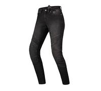 SHIMA JESS Motorradjeans Damen - Atmungsaktive, Elastische, Regular Fit Biker Hose Damen mit Kevlar Schicht, Slim Fit, Knie und Hüft Protektoren (Schwarz, 28)