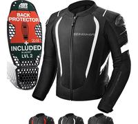 SHIMA MESH PRO 2.0 Motorrad Jacke Herren mit Protektoren AIRFORCE Rückenprotektor Motorradjacke Sommer Schulter Protektor Ellbogen Textiljacke Schutzjacken Protektorenjacke (Männer, Weiß, XXL)