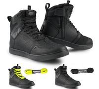 SHIMA Rebel 2.0 perforierte wasserdichte Motorrad Schuhe, schwarz, Größe 47