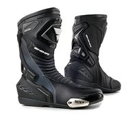 Shima Rsx-6 Men, Herren Vintage Retro Road Sportstiefel Aus Leder Motorradstiefel (41-48), Schwarz