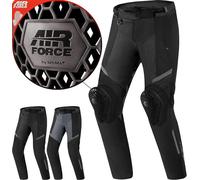 SHIMA Rush Motorradhose Damen mit Protektoren Mesh | Airforce Knieprotektoren | Sommer Luftig Motorrad Hosen Wasserdicht Motorradkombi Motorradjacke Touren (Schwarz, Frauen, Textilehose, Größe S)