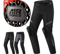 Shima Rush Motorradhose Damen mit Protektoren Mesh | Airforce Knieprotektoren | Sommer Motorrad Hosen Winter Wasserdicht Motorradkombi Motorradjacke Touren (Schwarz, Frauen, Textilehose, Größe 3XL)