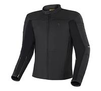 SHIMA SHADOW TFL Motorradjacke Herren | Premium Biker-Lederjacke Belüftet mit CE Rücken, Schulter und Ellbogen Protektoren, verstärkte Doppelnähte, TFL-Kühltechnik (Schwarz, XL)