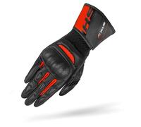 SHIMA STX Motorrad Handschuhe Damen Leder Lange Sommer Motorradhandschuhe Schutz Touchscreen Touren Lederhandschuhe Motorcycle Belüftet Verstärkt Scheibenwischer (Damen, Rot, M)