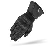 SHIMA STX Motorrad Handschuhe Herren Leder Lange Sommer Motorradhandschuhe Schutz Touchscreen Touren Lederhandschuhe Motorcycle Belüftet Verstärkt Scheibenwischer (Männer, Schwarz, XL)