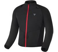 SHIMA WARMUP Herren Motorradjacke - Steppjacke mit Isolationsschicht und winddichtem Gewebe an den Ärmeln (Schwarz, 3XL)