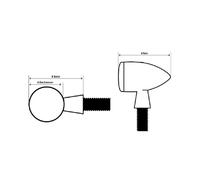 SHIN YO LED-Blinker PICCO, verchromt