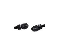 ShinYo LED Blinkerpaar Tiny für hinten M8 schwarz, getöntes schwarz Kunststoff