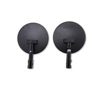 SHIN-YO Lenkerendenspiegel Paar, Schwarz, Rund