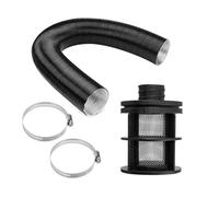Shinekoo Lufteinlass-Filter-Schalldämpfer, Verbrennungsluftrohrleitung, Rohrschellen, Schalldämpfer, Luft, Dieselheizung, Set für Webasto Eberspacher, Diesel-Parkheizung, Ersatzteile