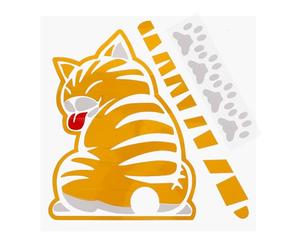 SHINEOFI Autoaufkleber Lkw Heckscheibenaufkleber Reflektierender Katzen Schwanz Sticker Außendekoration Wetterfester Fahrzeugaufkleber für Auto und Lkw