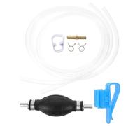 SHINEOFI Handpumpe Ölsaugpumpe mit 2m Benzinschlauch Ölschlauchsatz Manuelle Kraftstoffpumpe für Öl Benzin Wasser Werkstattausrüstung