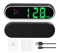 Shkalacar Head up Display, Auto HUD mit bunter LED Anzeige, GPS, Uhr und Kompassfunktion, Übergeschwindigkeitsalarm, Digitaler Tachometer für Auto LKW SUV Wohnmobil