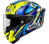 Shoei X-SPR Pro Daijiro Helm, weiss-blau-gelb, Größe L für Männer