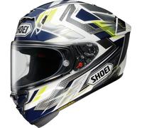 Shoei X-SPR Pro Escalate Helm, blau-gelb, Größe M für Männer