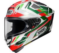 Shoei X-SPR Pro Escalate Helm, rot-grün, Größe M für Männer