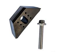 Shophubio Autobatterie Sicherungsklemme - Schwerlast Basisklemme Batteriehalter mit Stahlbolzen, PP + Edelstahl Halterung für Kfz-Batteriemontage