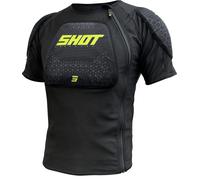 Shot Airlight kurzarm Protektorenjacke, schwarz-gelb, Größe M für Männer