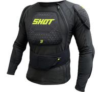 Shot Airlight Protektorenjacke, schwarz-gelb, Größe XL für Männer