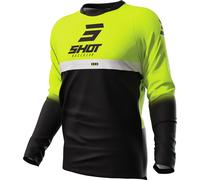 Shot Devo Reflex Motocross Jersey, schwarz-gelb, Größe XS für Männer