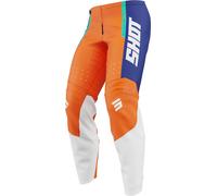 Shot Draw League Kinder Motocross Hose, blau-orange, Größe 10/11