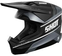 Shot Furious Dust Mips Motocross Helm, schwarz, Größe XL für Männer