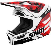 SHOT FURIOUS FLASH MX-Helm glanz rot S