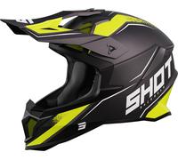 Shot Lite Prism Motocross Helm, schwarz-gelb, Größe M für Männer