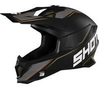 Shot Lite Prism Motocross Helm, schwarz-gold, Größe XL für Männer