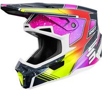 Shot Lite Racing Mips Motocross Helm, blau-gelb, Größe S für Männer