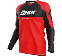Shot Motocross-Trikot Draw Private – Rot – Größe XS